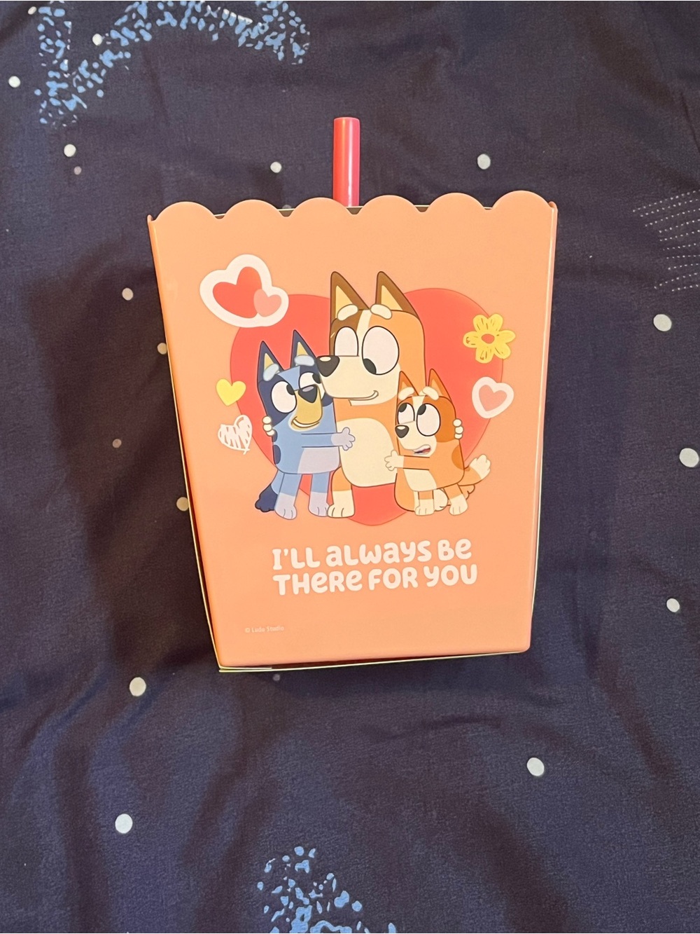 NWT Zak! Bluey & Chilli Snack & Sip Set Popcorn Bucket & Straw Tumbler